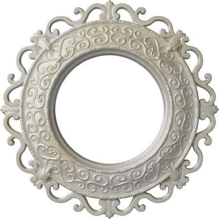 Ekena Millwork Orrington Ceiling Medallion (Fits Canopies up to 6 5/8"), 13 1/4"OD x 6 5/8"ID x 1 1/8"P, Flash Blue CM13ORFBS